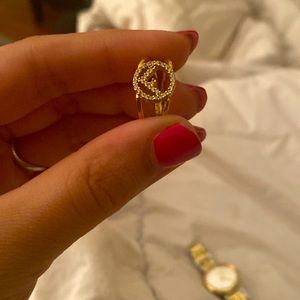 Fendi gold and silver ring Clearance